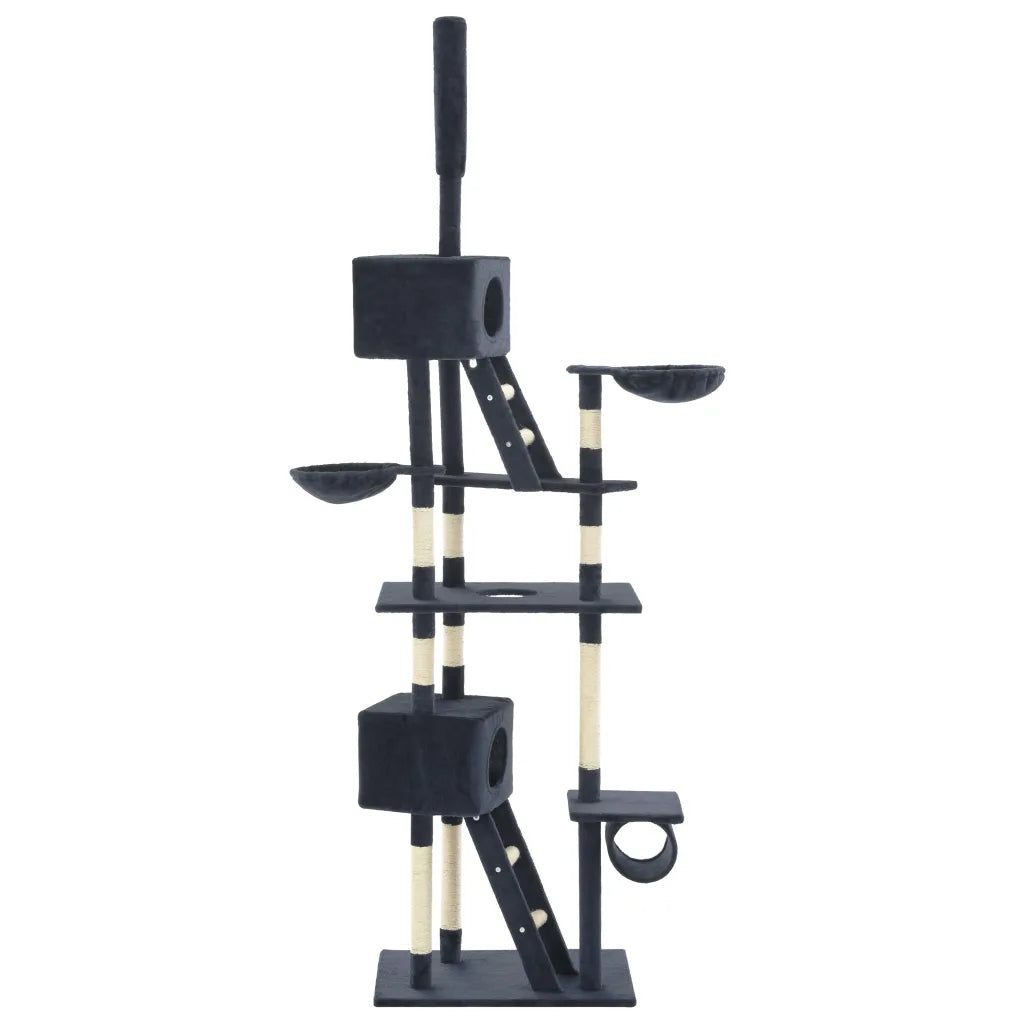 Albero per gatti e tiragraffi in sisal 230-260 cm con zampe stampate