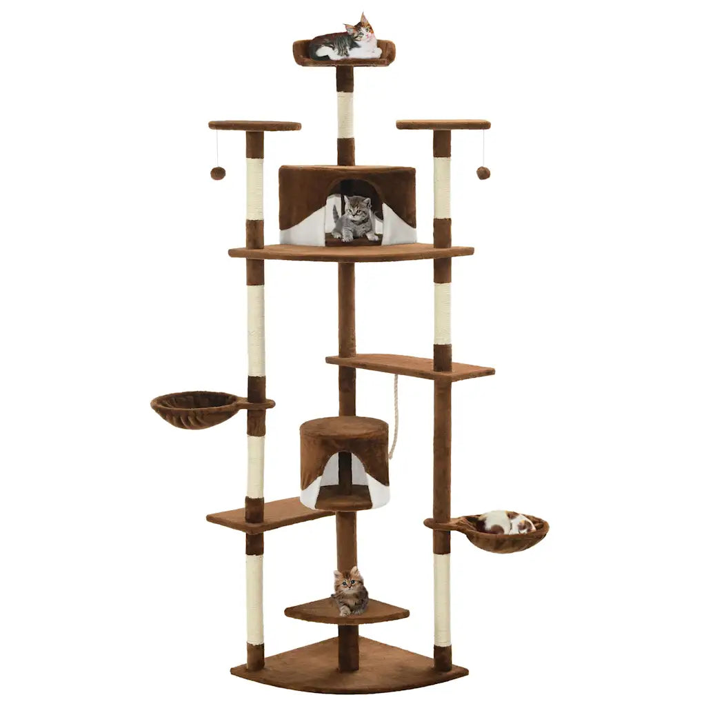Albero per gatti e tiragraffi in sisal 203 cm