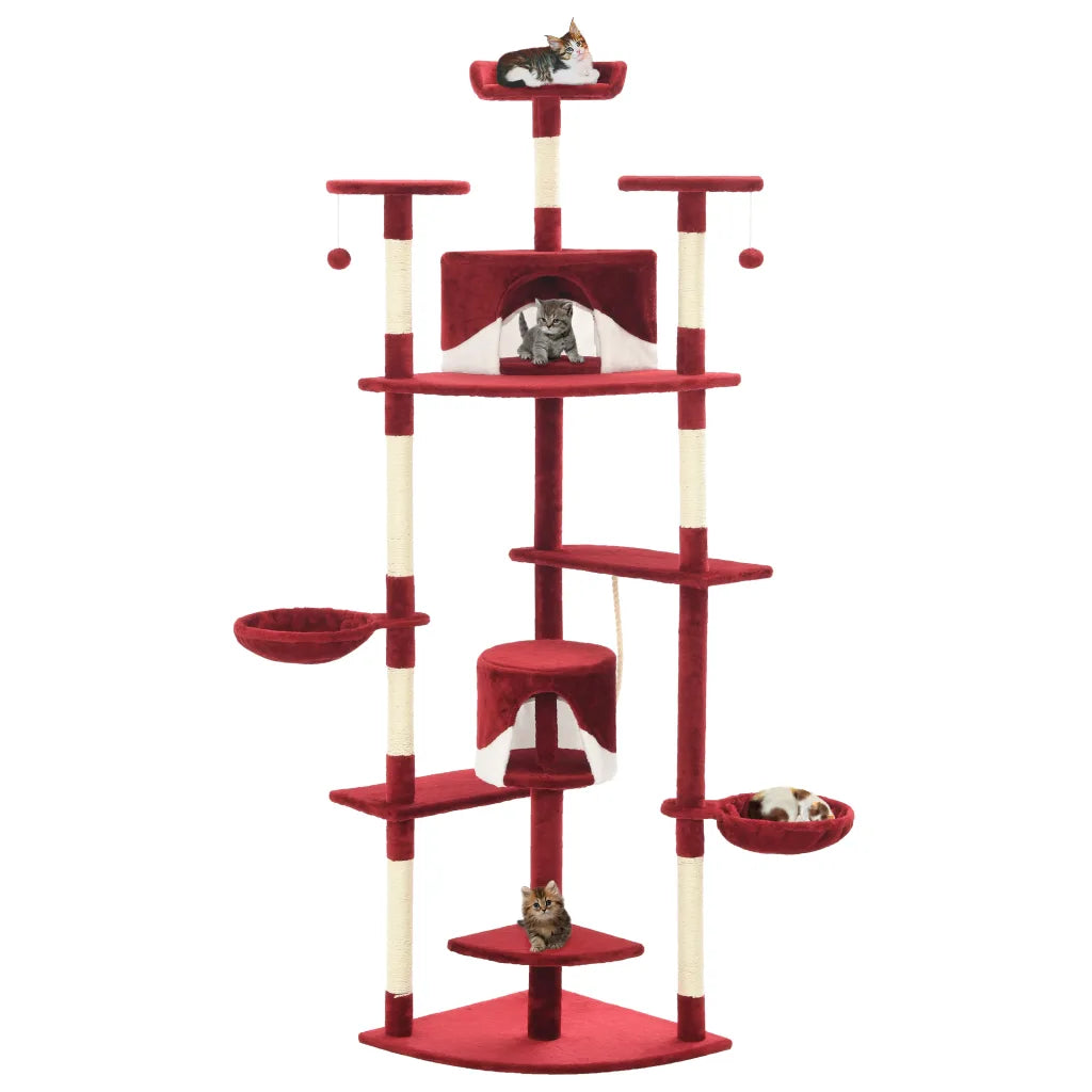 Albero per gatti e tiragraffi in sisal 203 cm