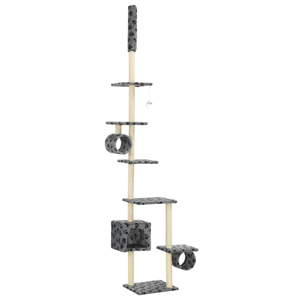 Albero per gatti con pali tiragraffi in sisal 260 cm