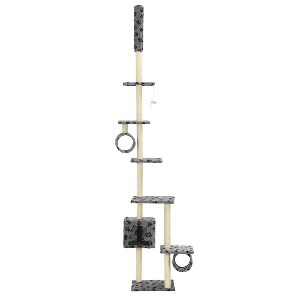 Albero per gatti con pali tiragraffi in sisal 260 cm