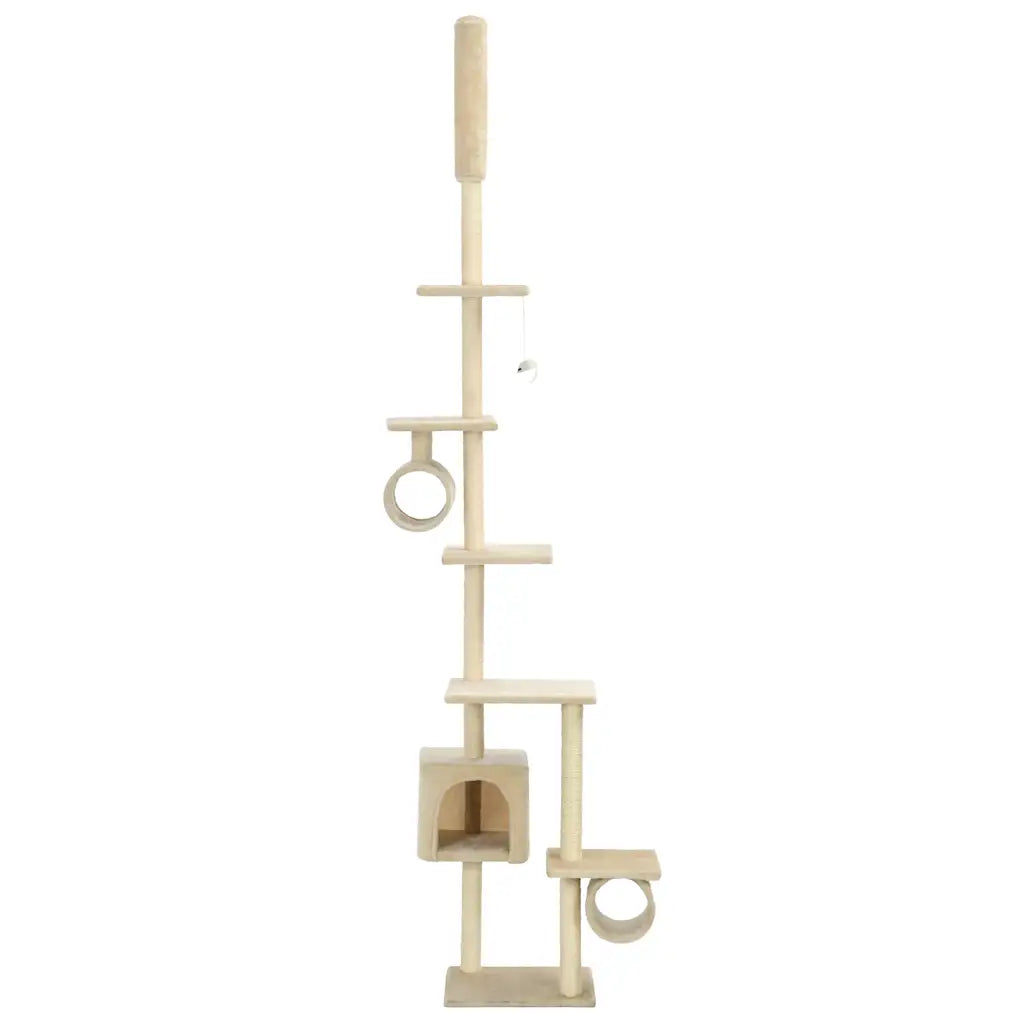 Albero per gatti con pali tiragraffi in sisal 260 cm