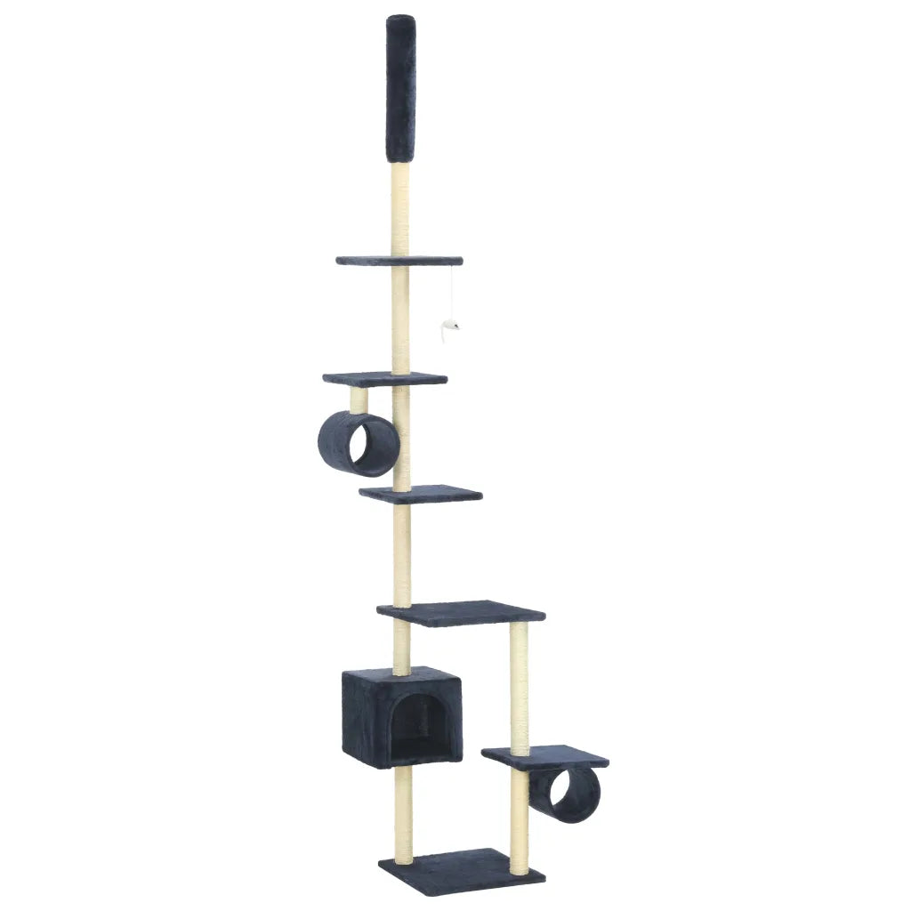 Albero per gatti con pali tiragraffi in sisal 260 cm