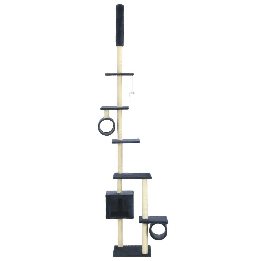 Albero per gatti con pali tiragraffi in sisal 260 cm