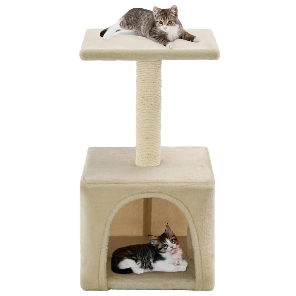 Albero per gatti con tiragraffi in sisal 55 cm