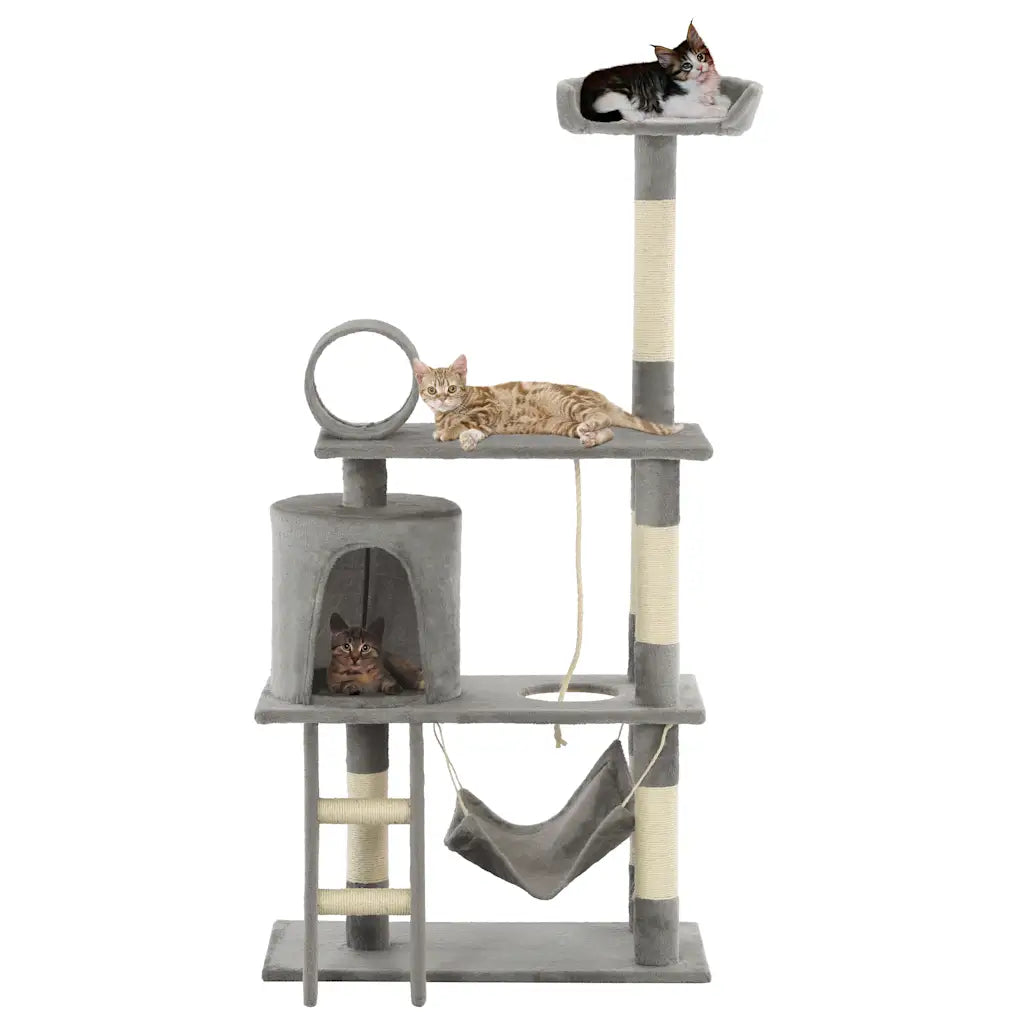 Albero per gatti con tiragraffi sisal 140 cm