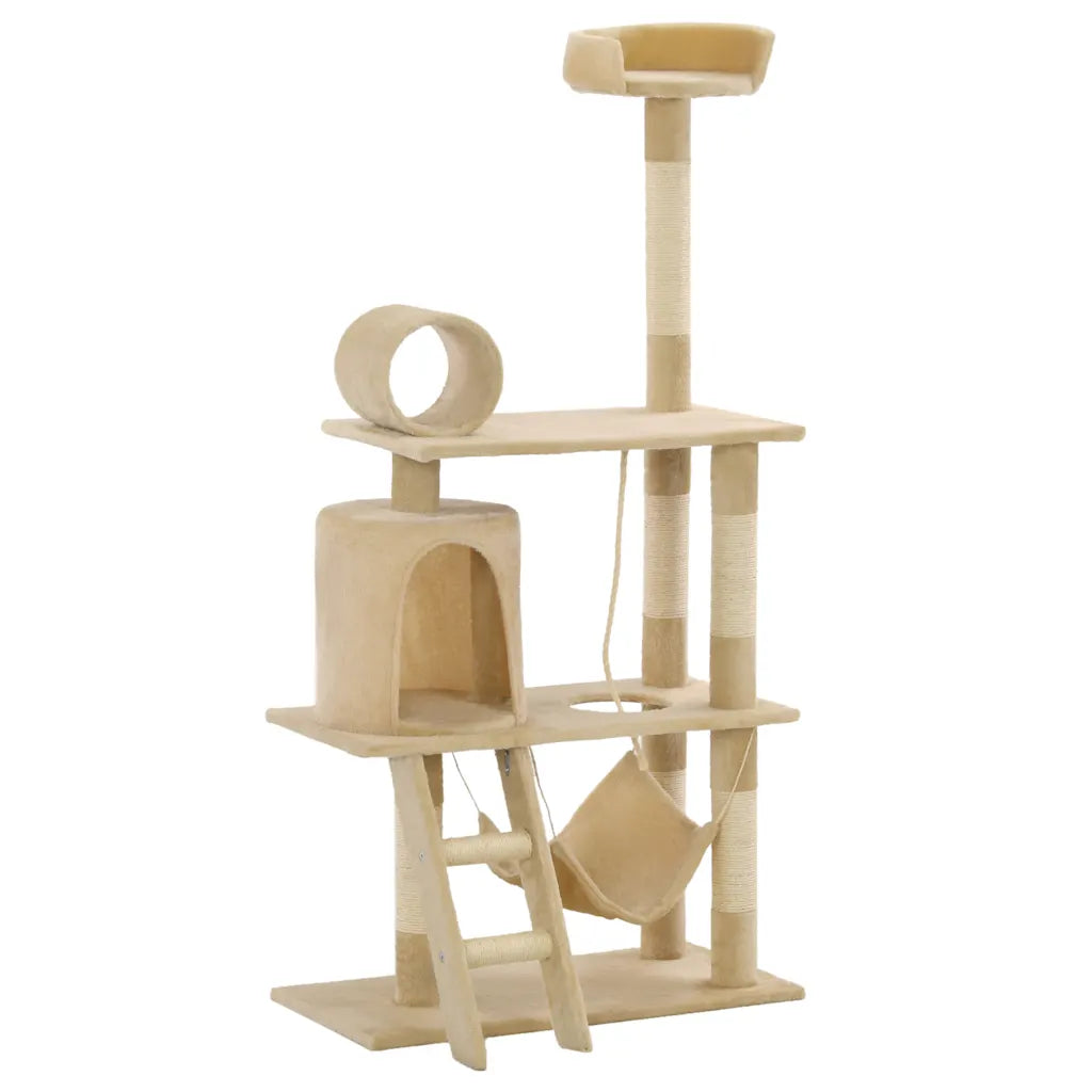Albero per gatti con tiragraffi sisal 140 cm