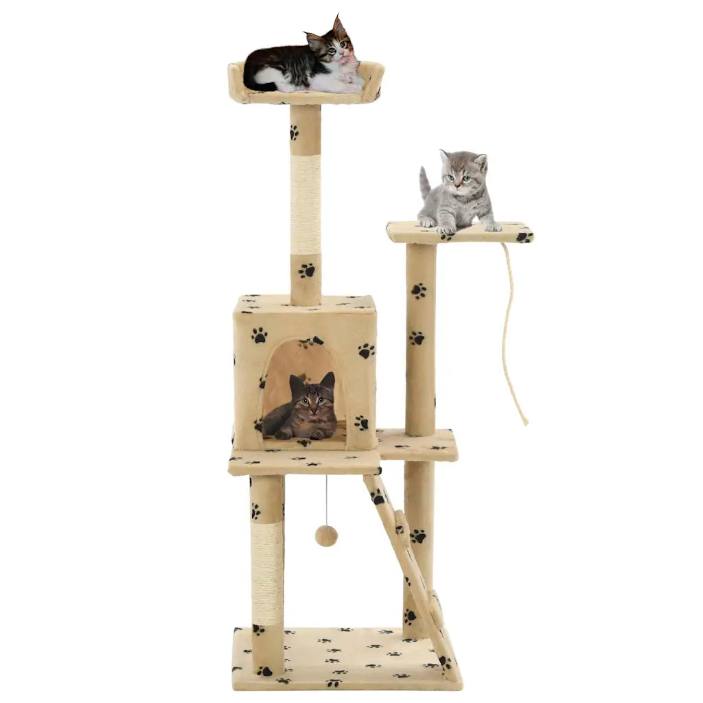 Albero per gatti con tiragraffi in sisal 120 cm