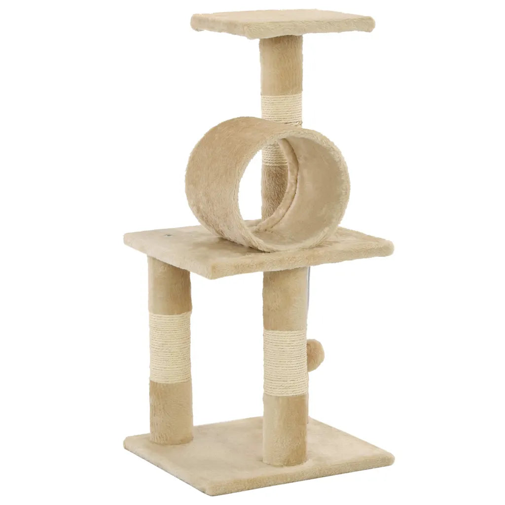 Albero per gatti con tiragraffi in sisal 65 cm