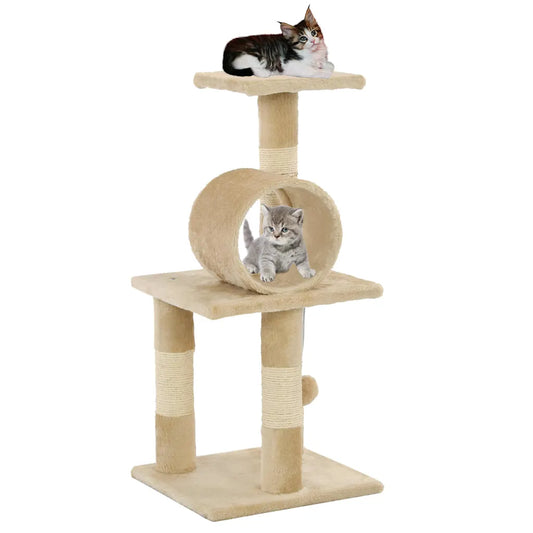 Albero per gatti con tiragraffi in sisal 65 cm