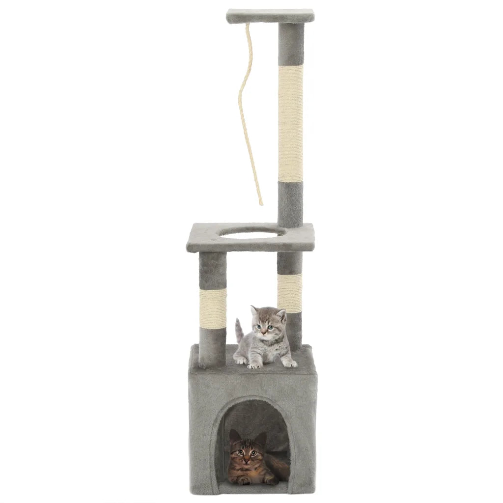 Albero per gatti con tiragraffi in sisal 109 cm
