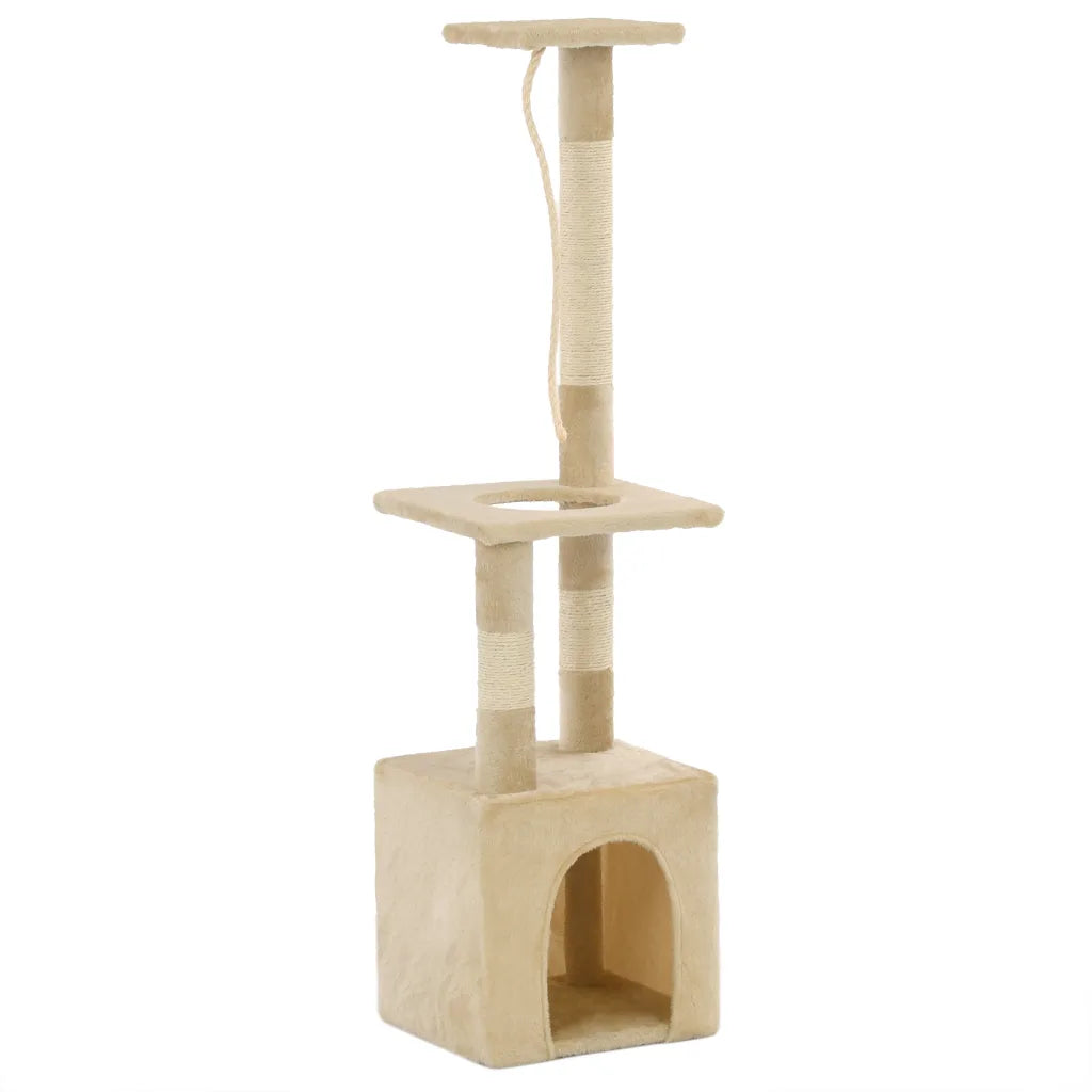 Albero per gatti con tiragraffi in sisal 109 cm