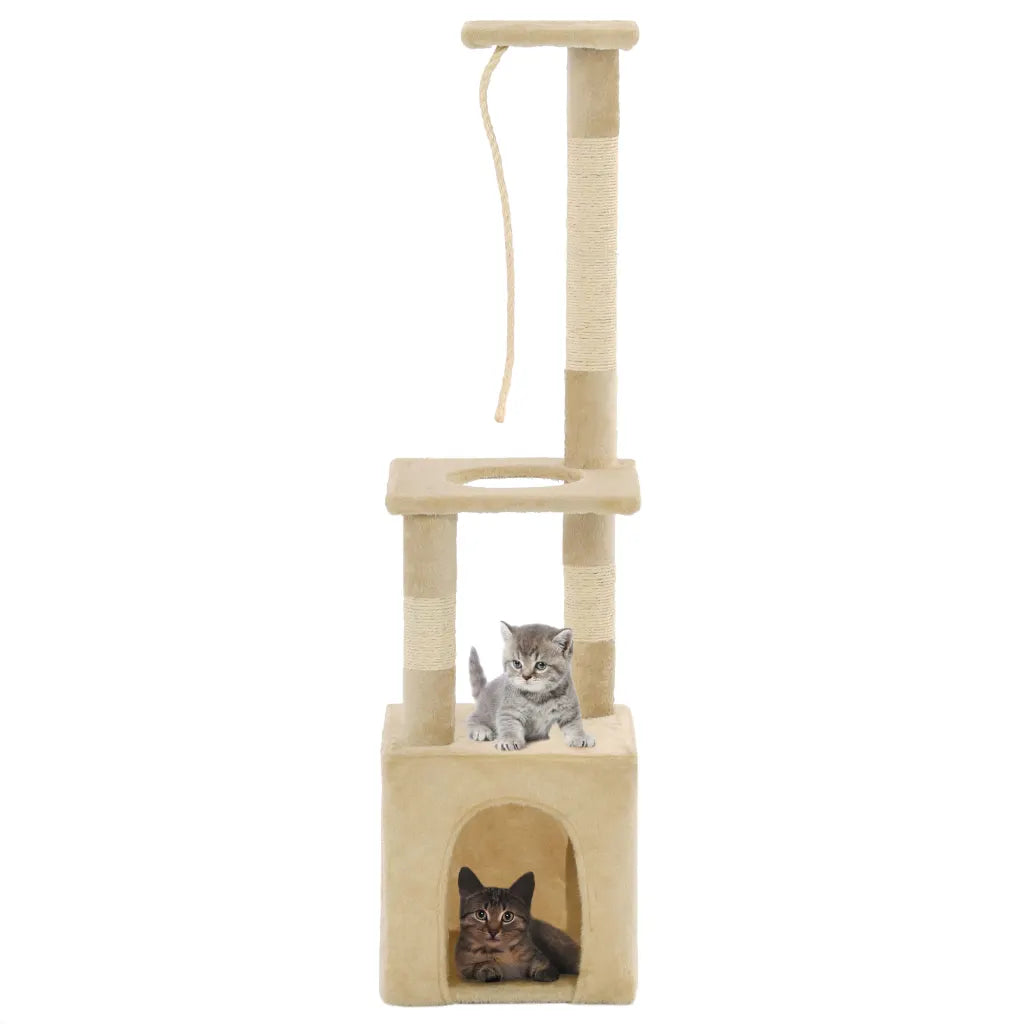 Albero per gatti con tiragraffi in sisal 109 cm