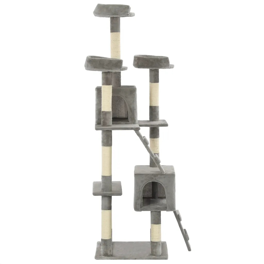 Albero per gatti tiragraffi sisal 170 cm con zampe stampate