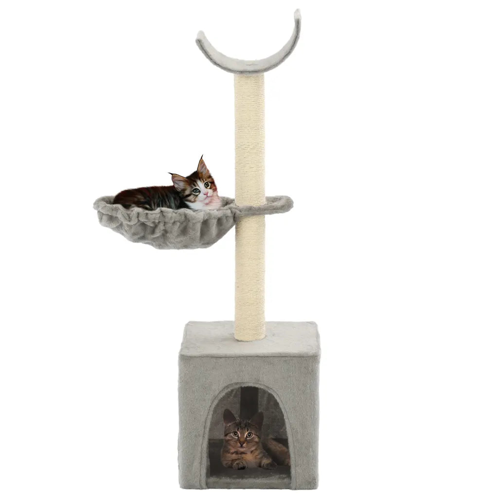 Albero per gatti con tiragraffi in sisal 30x30x105 cm