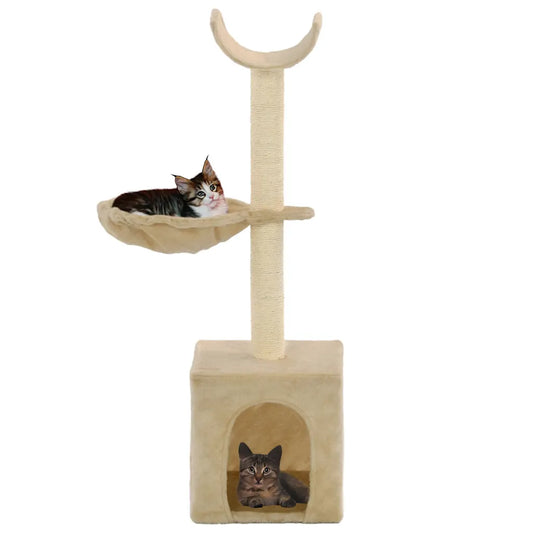 Albero per gatti con tiragraffi in sisal 30x30x105 cm