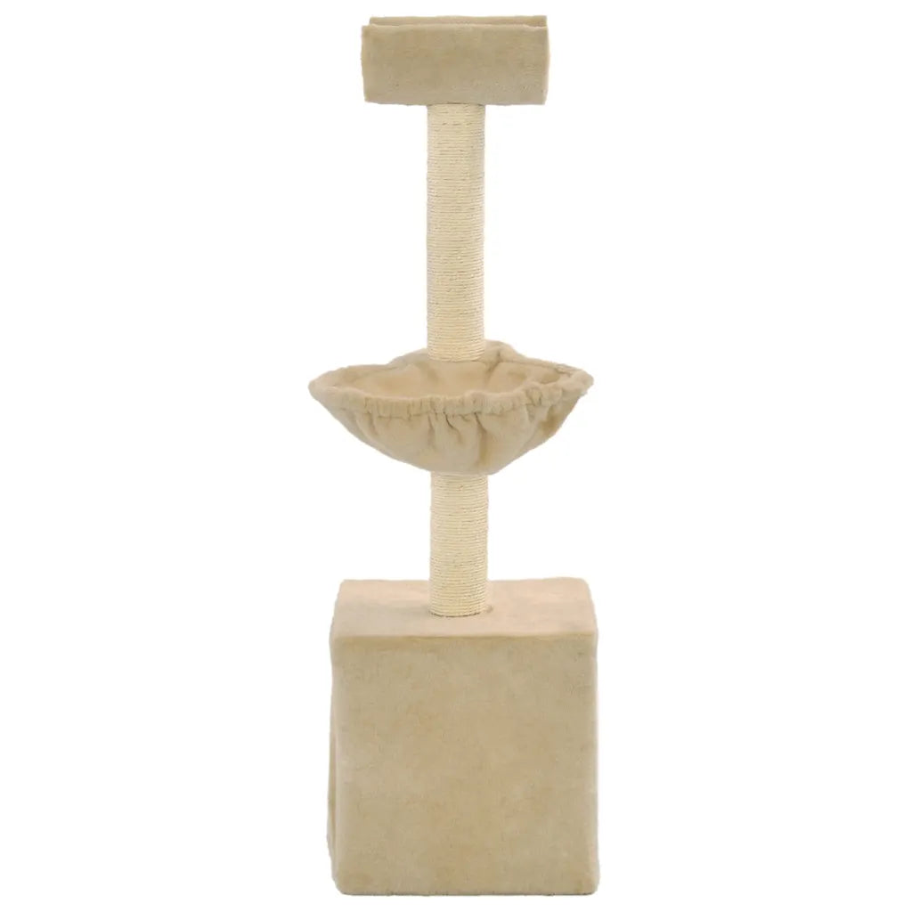 Albero per gatti con tiragraffi in sisal 30x30x105 cm