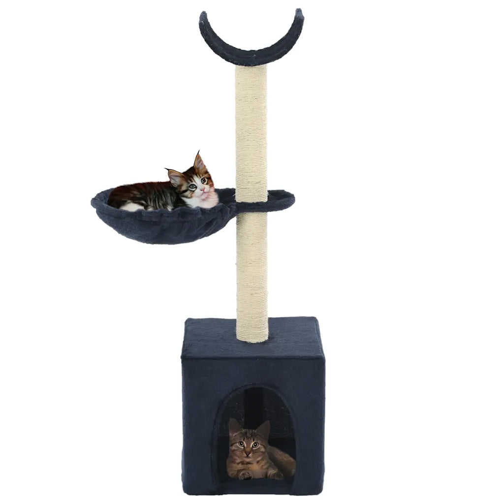 Albero per gatti con tiragraffi in sisal 30x30x105 cm