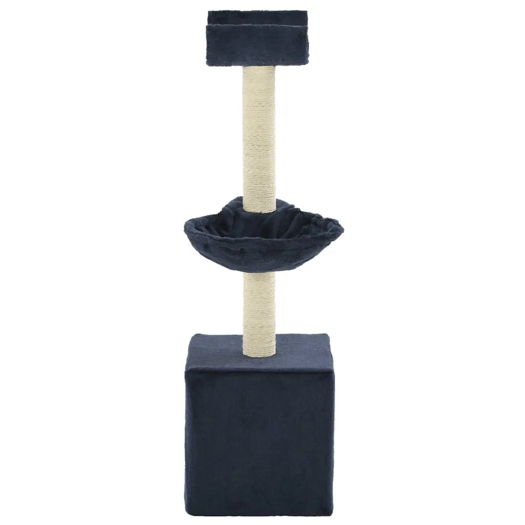 Albero per gatti con tiragraffi in sisal 30x30x105 cm