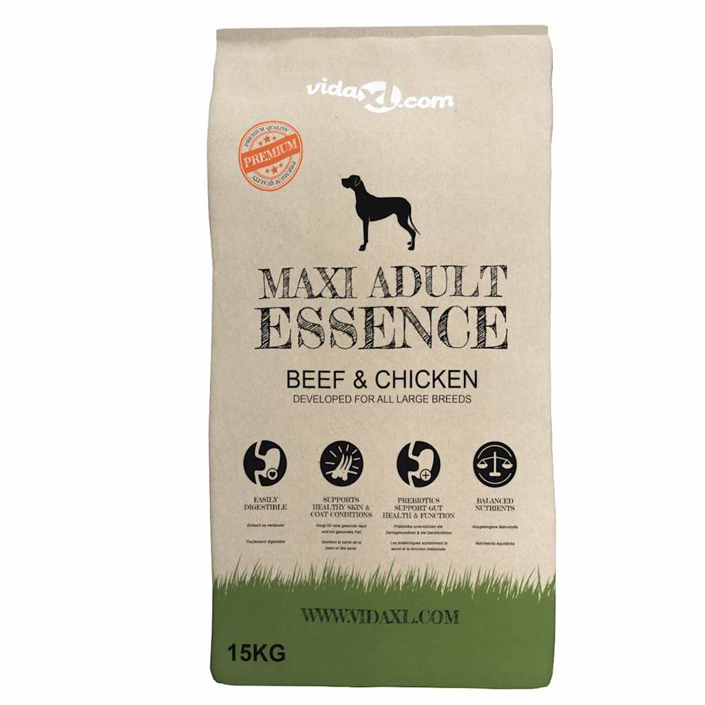 Cibo Premium Cani Maxi Adult Essence Beef & Chicken (2 x 15 kg)