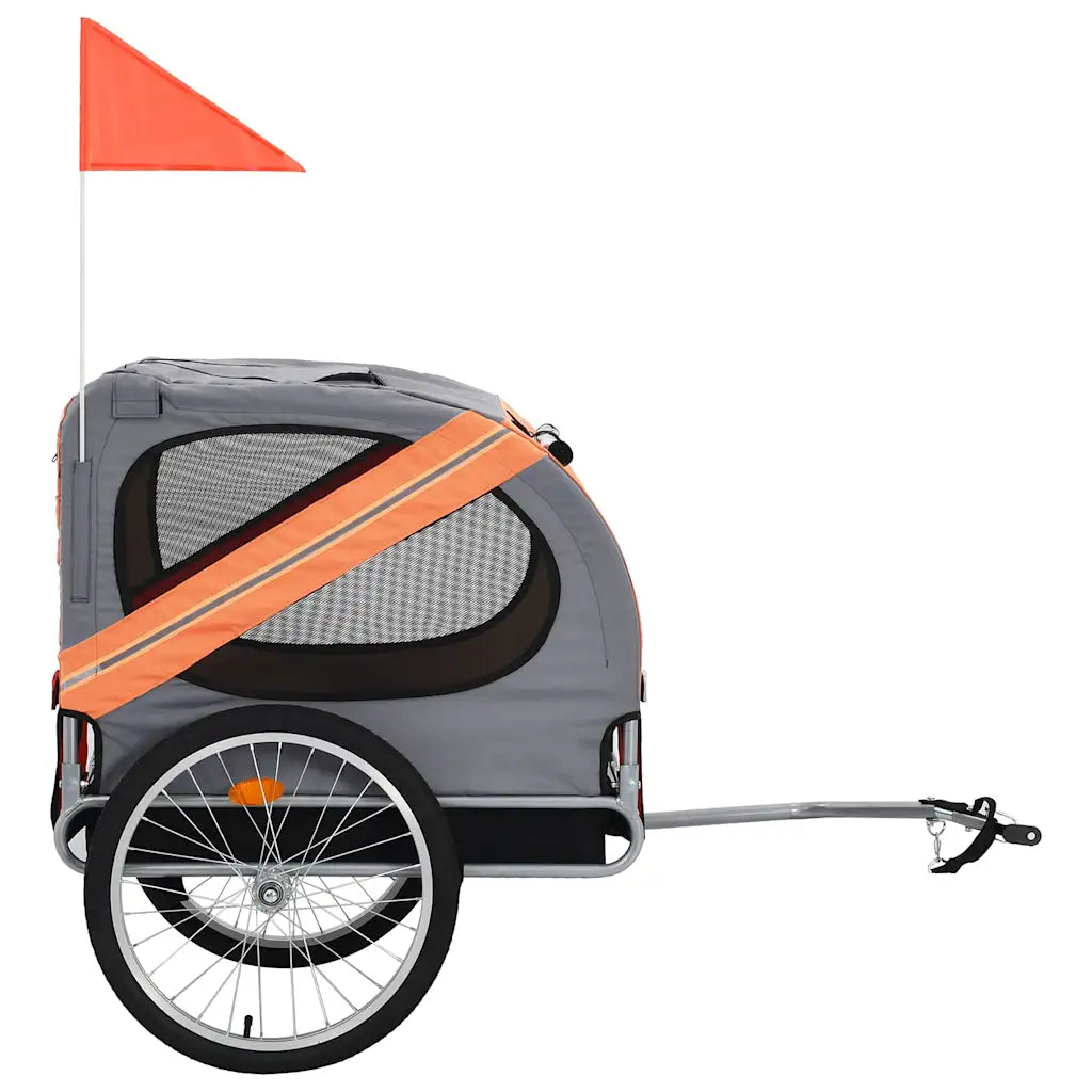Rimorchio da bici per cani 137x73x90 cm