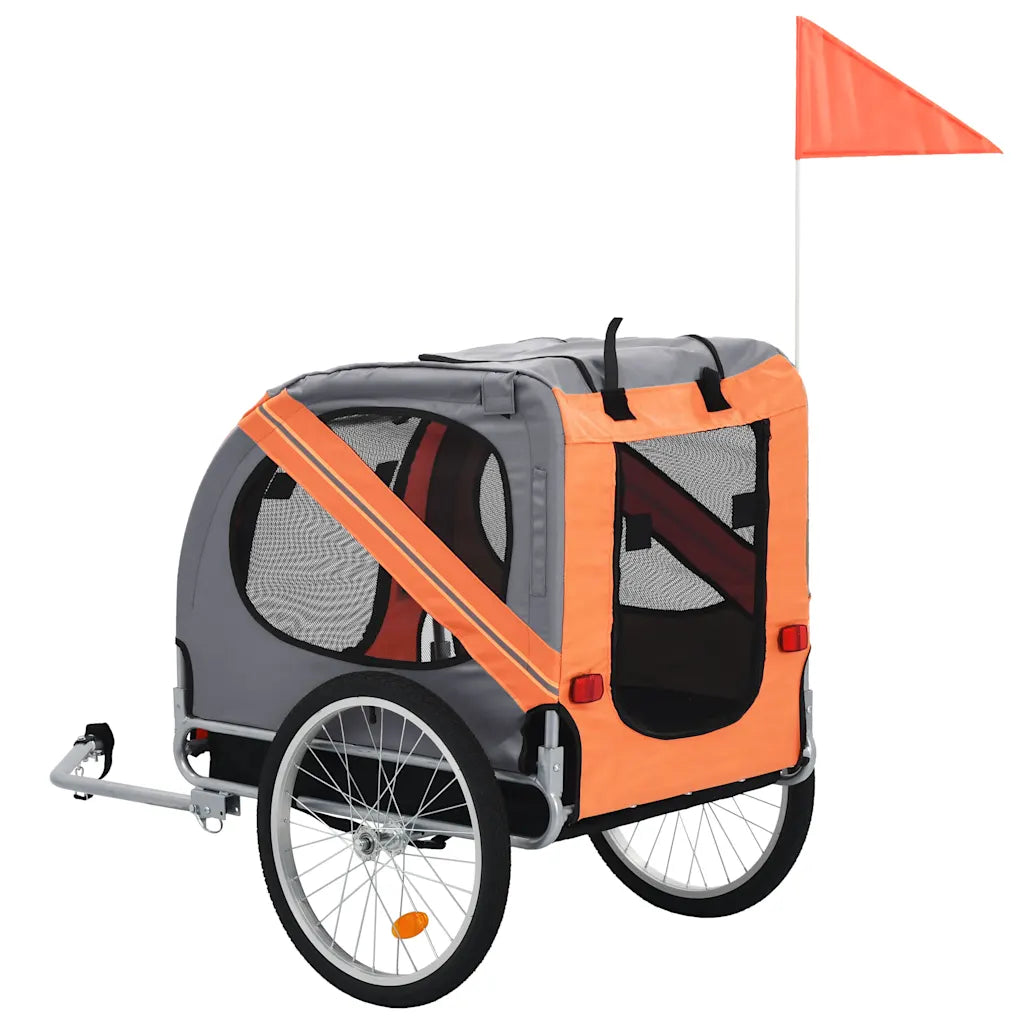 Rimorchio da bici per cani 137x73x90 cm