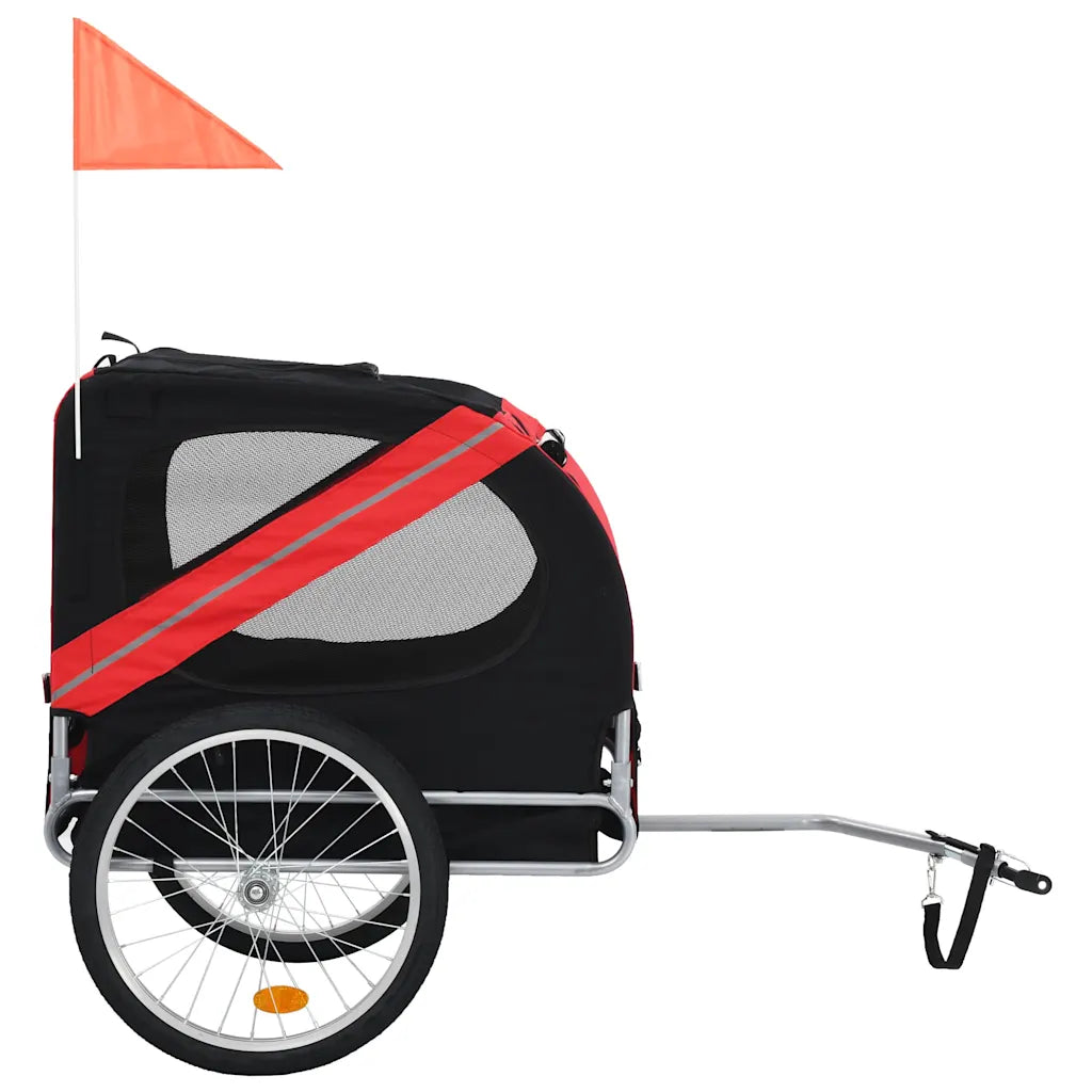 Rimorchio da bici per cani 137x73x90 cm