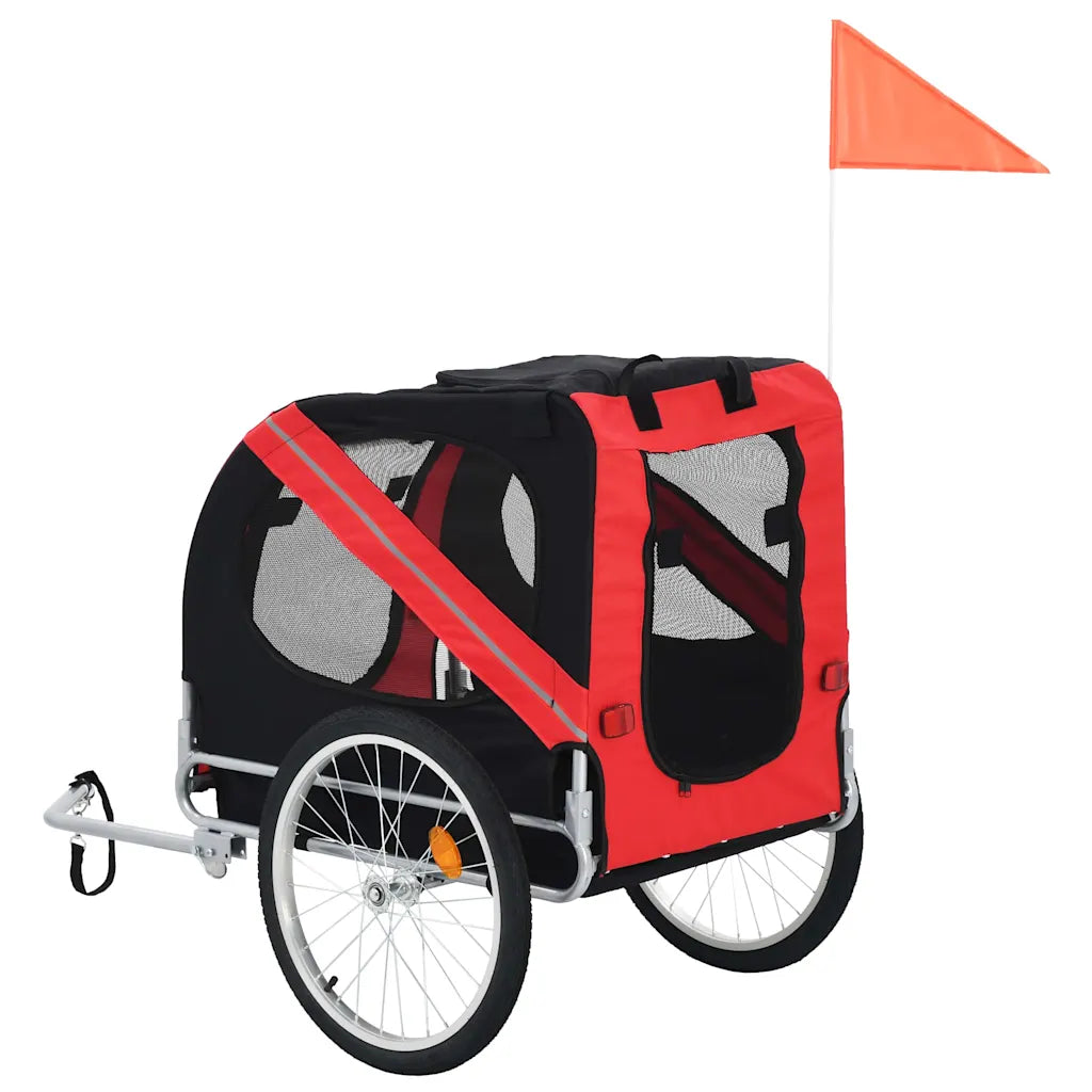Rimorchio da bici per cani 137x73x90 cm