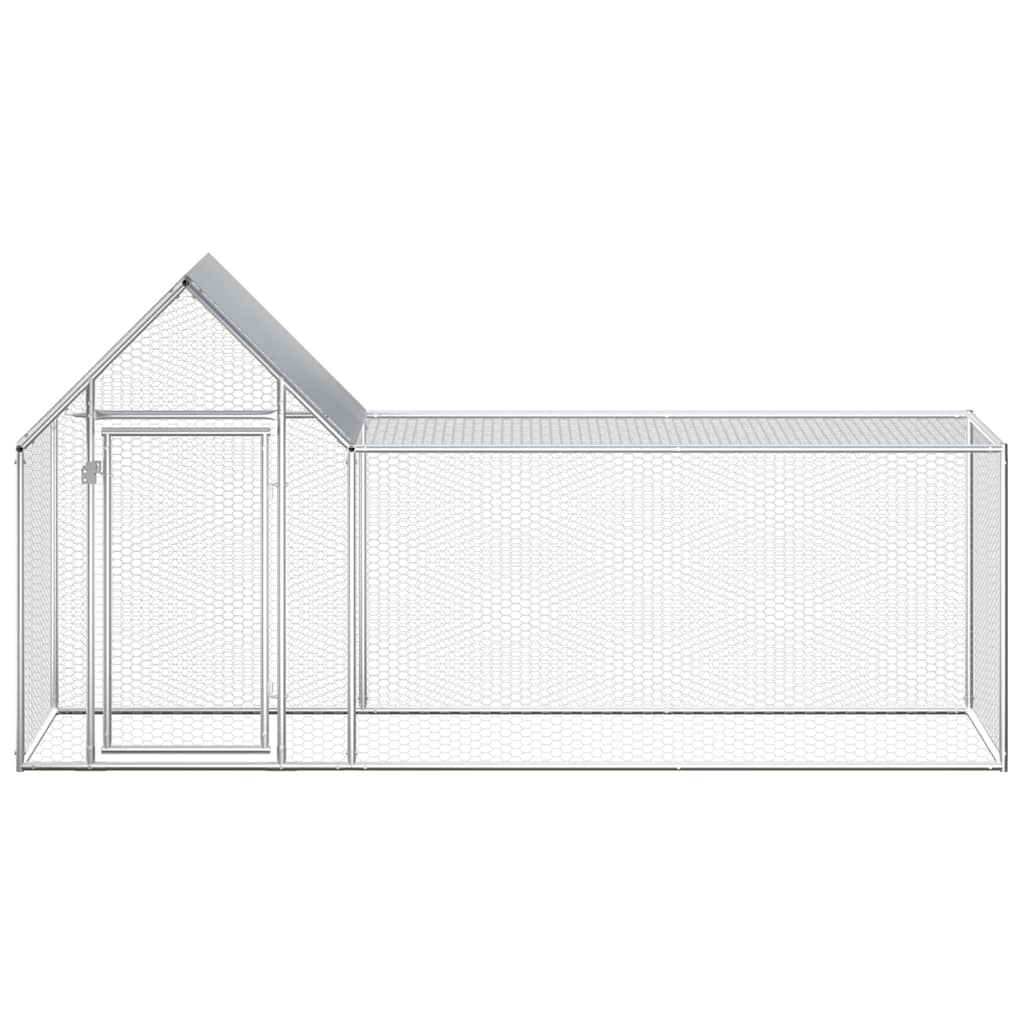 Pollaio 3x1x1,5 m in Acciaio Zincato