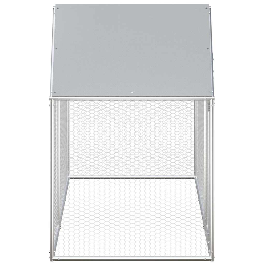 Pollaio 3x1x1,5 m in Acciaio Zincato
