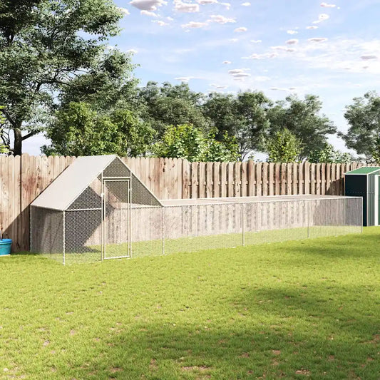 Pollaio 8x2x2 m in acciaio zincato
