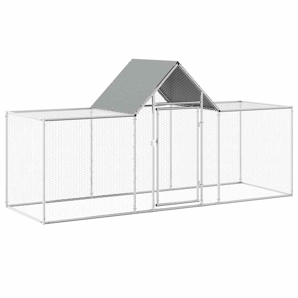 Pollaio 3x1x1,5 m in Acciaio Zincato