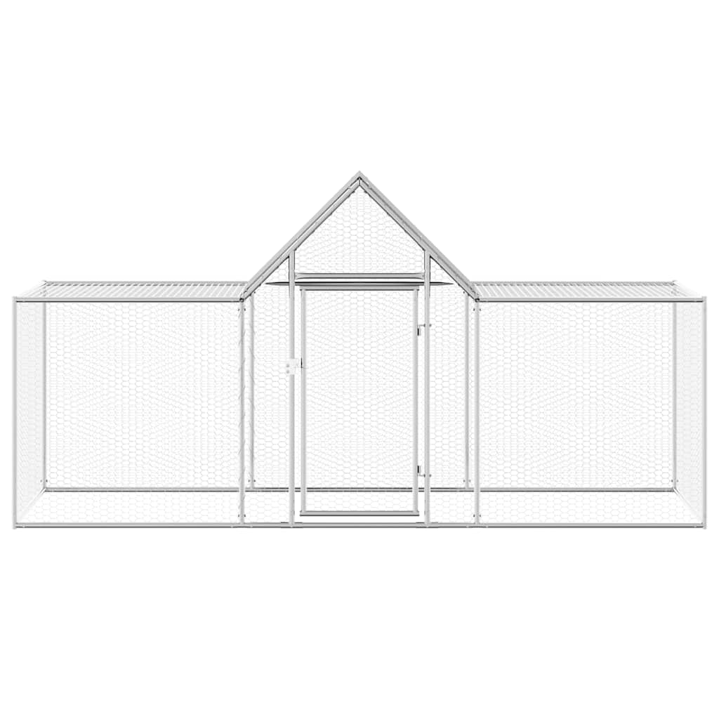 Pollaio 3x1x1,5 m in Acciaio Zincato