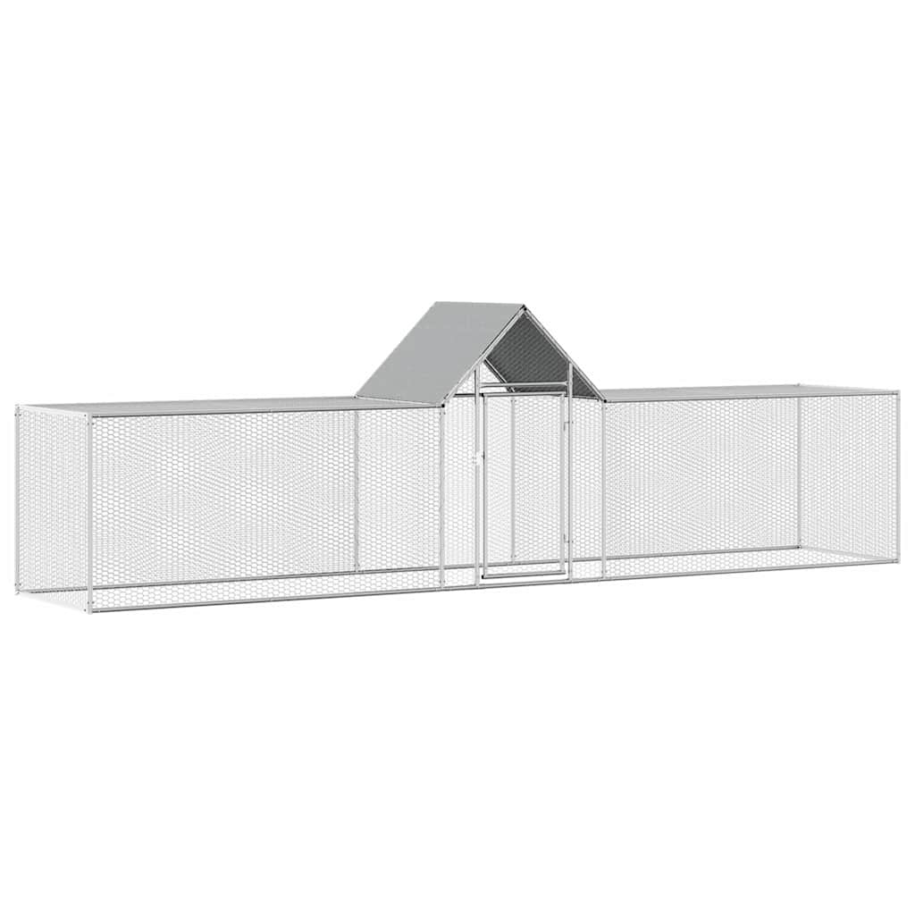 Pollaio 5x1x1,5 m in Acciaio Zincato