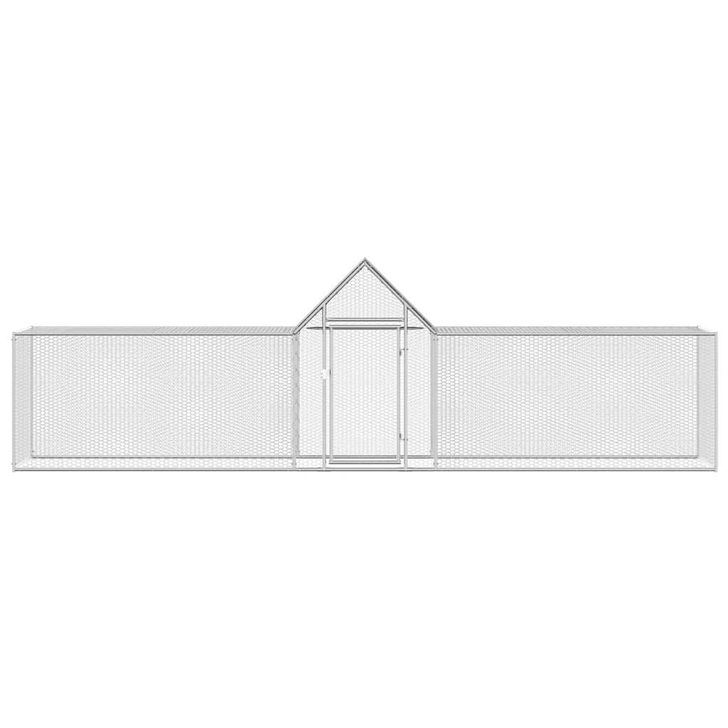 Pollaio 5x1x1,5 m in Acciaio Zincato