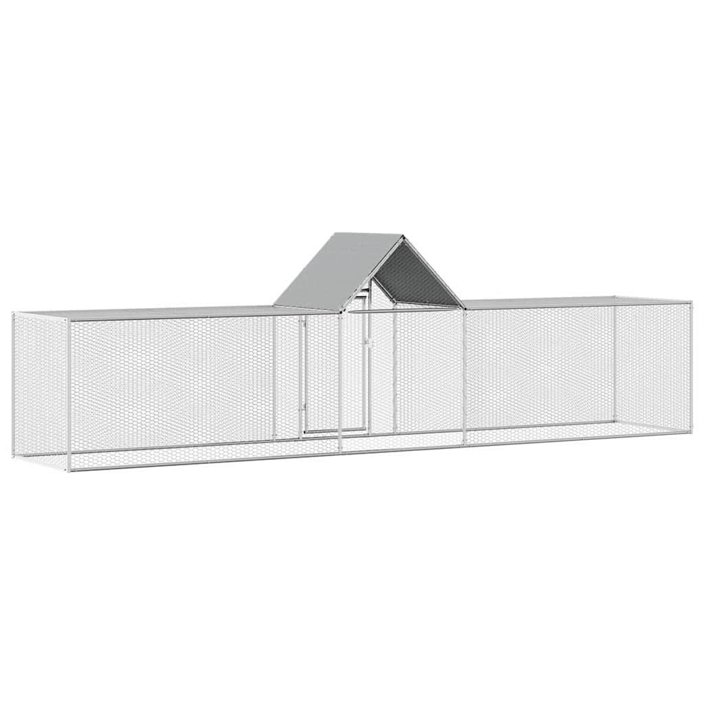 Pollaio 5x1x1,5 m in Acciaio Zincato