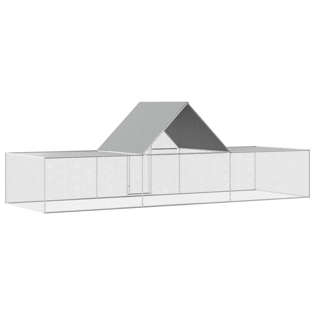 Pollaio 6x2x2 m in Acciaio Zincato