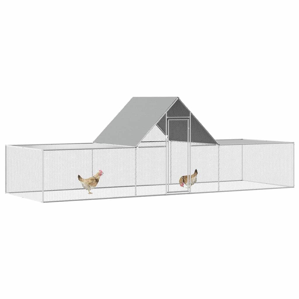 Pollaio 6x2x2 m in Acciaio Zincato