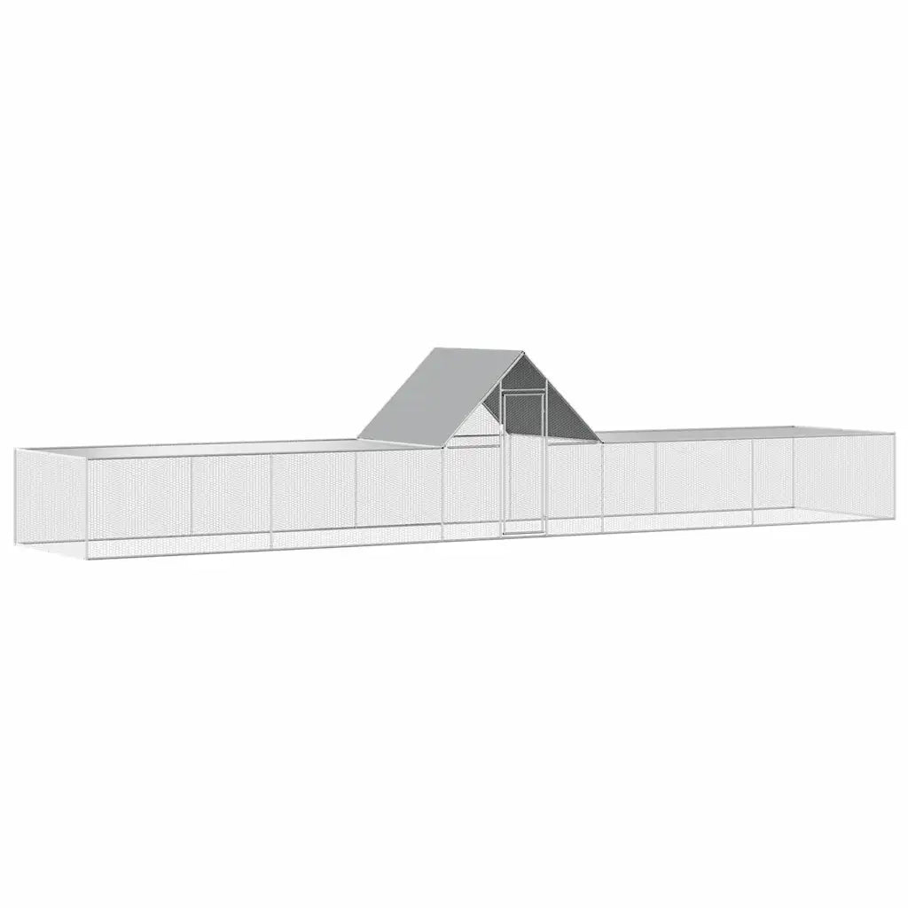 Pollaio 10x2x2 m in acciaio zincato