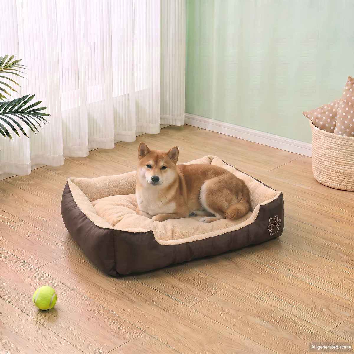 Letto Caldo per Cani con Cuscino Imbottito L