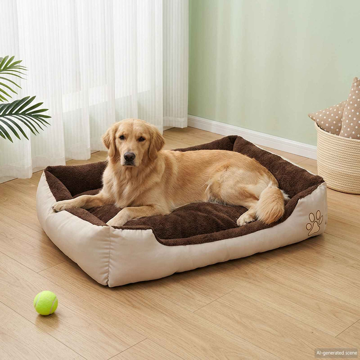 Letto per cani Beige e Marrone XXL