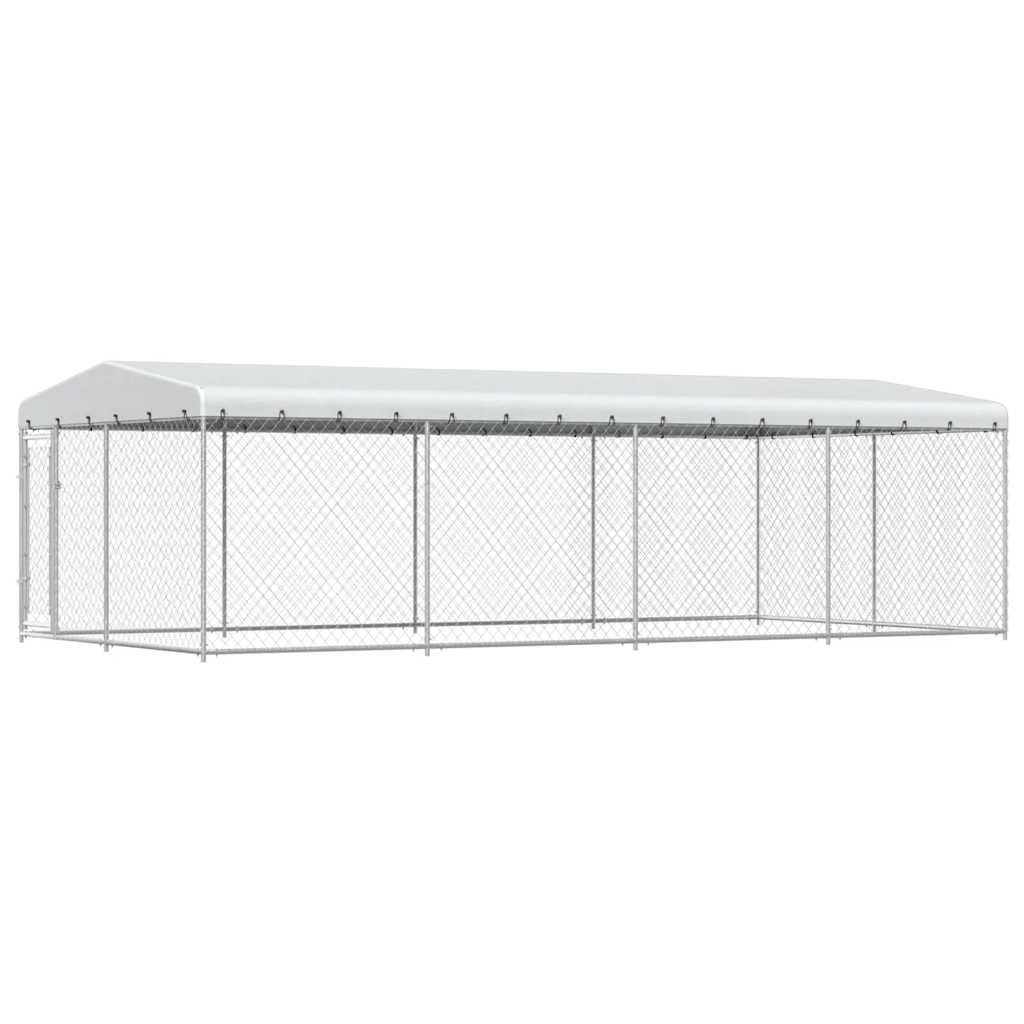 Canile da Esterno con Tetto 7,6x3,8x2,3 m