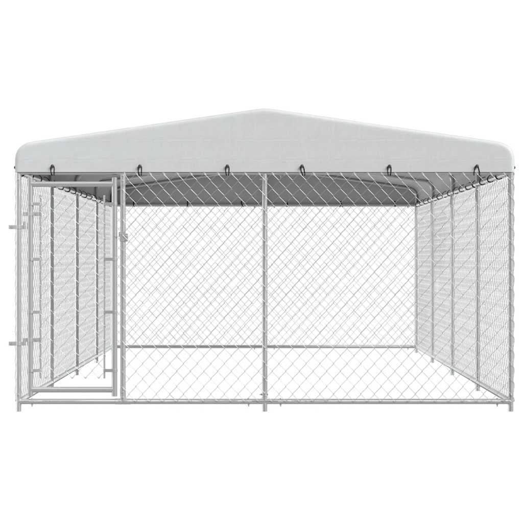 Canile da Esterno con Tetto 7,6x3,8x2,3 m