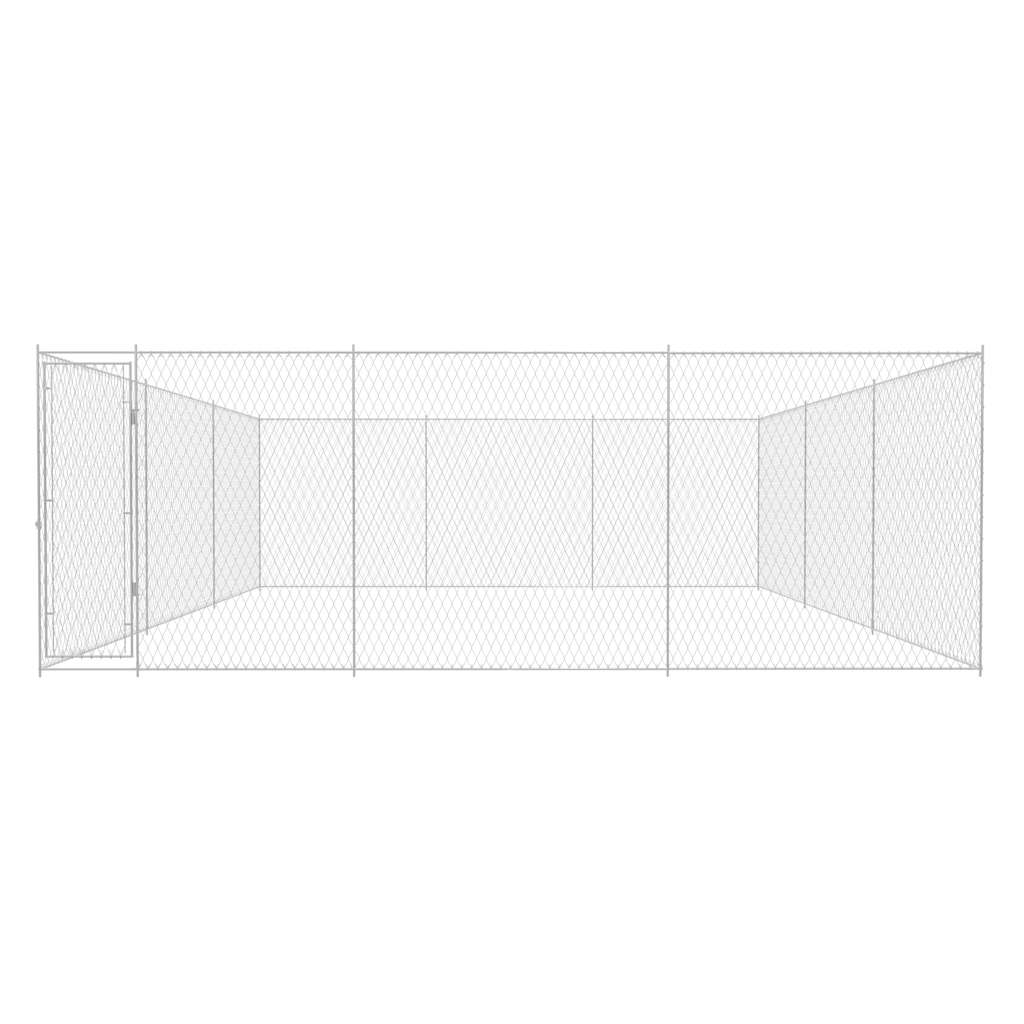 Canile da Esterno in Acciaio Zincato 570x570x185 cm