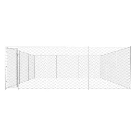 Canile da Esterno in Acciaio Zincato 570x570x185 cm