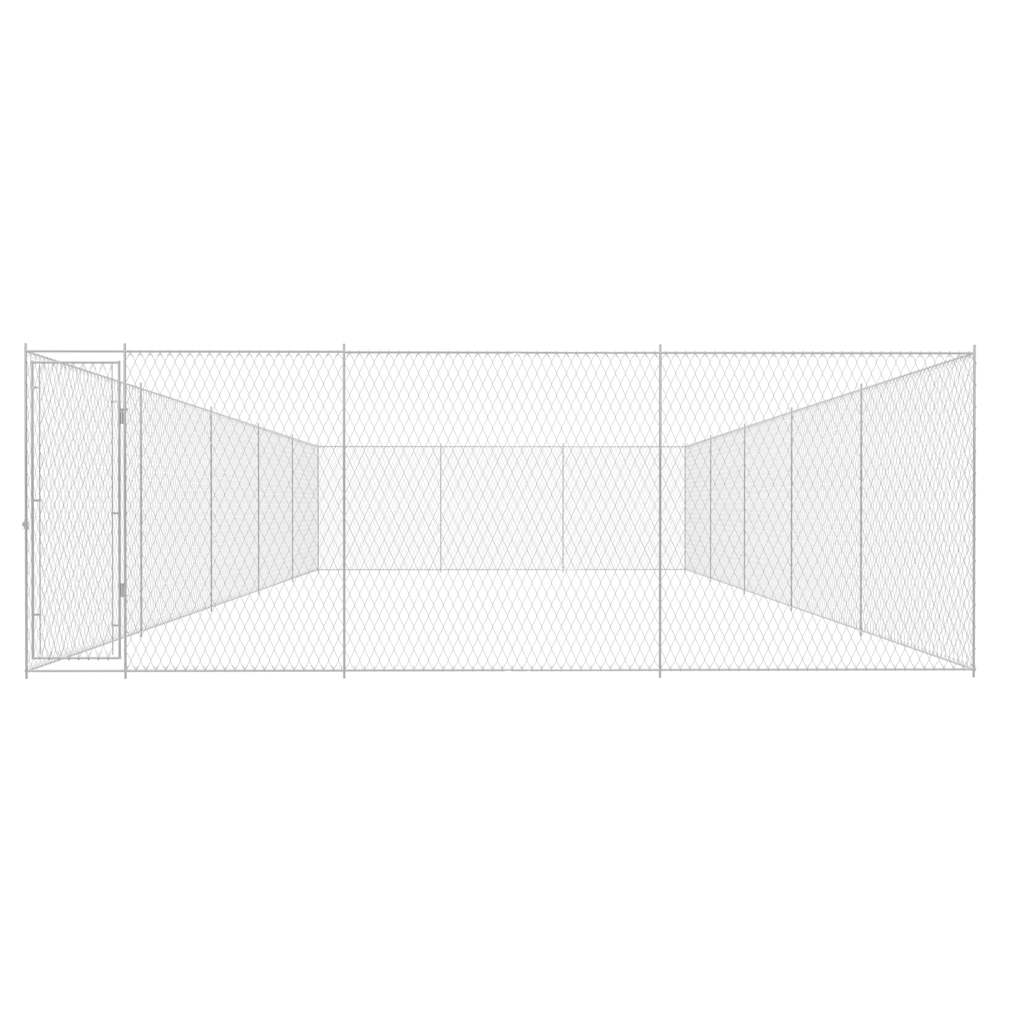 Canile da Esterno in Acciaio Zincato 950x570x185 cm