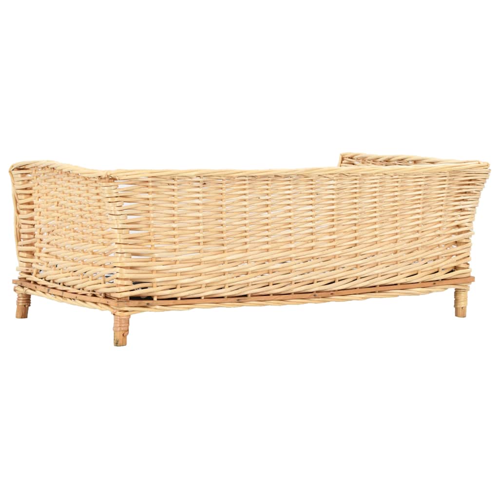 Cesta per Cani con Cuscino 90x54x35 cm Salice Naturale