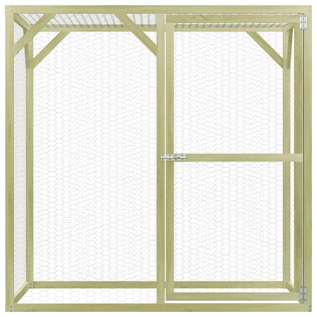 Gabbia per gatti 1,5x1,5x1,5 m in acciaio zincato