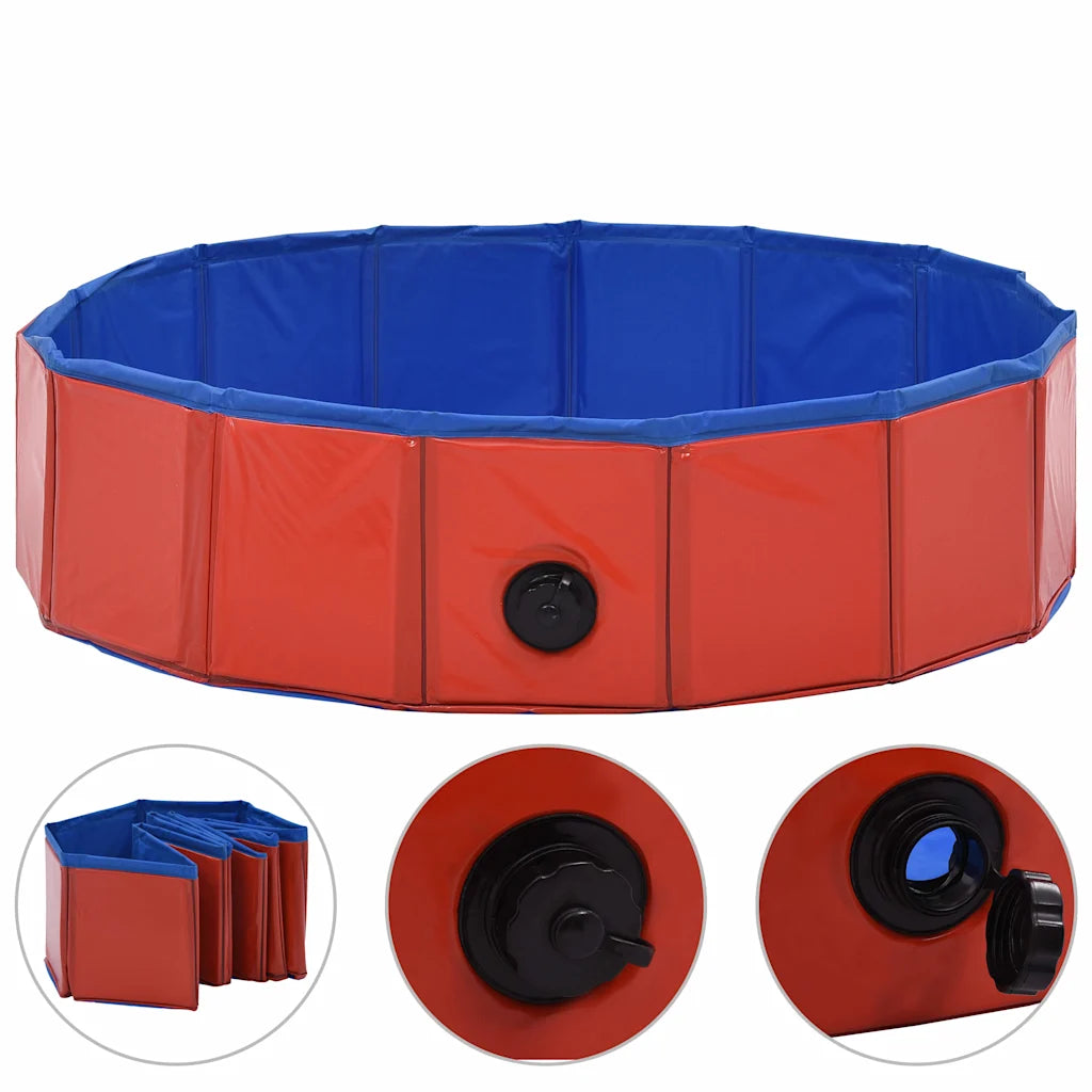 Piscina per cani pieghevole 80x20 cm in PVC