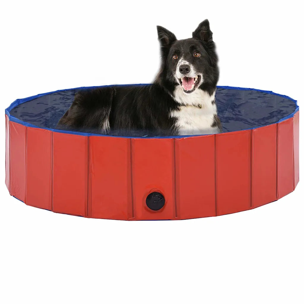 Piscina per cani pieghevole 120x30 cm in PVC